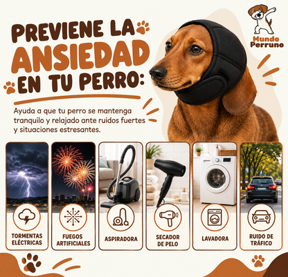 Orejeras Antirruido para Perros – Protección contra Pirotecnia y Ruidos Fuertes